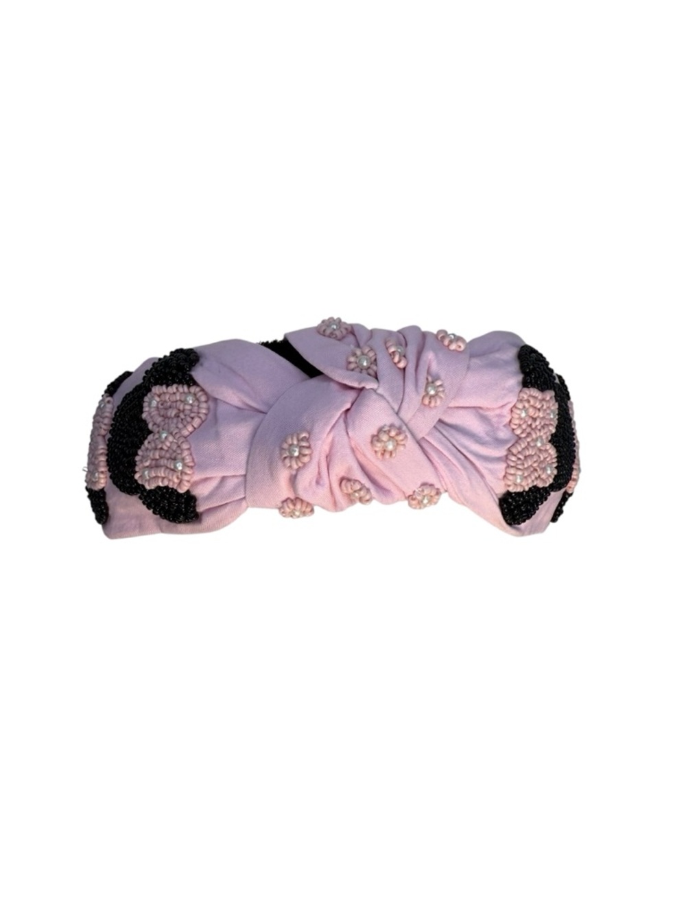 284. The Pink Bow Mouse Beaded Headband - Picture 4 of 4